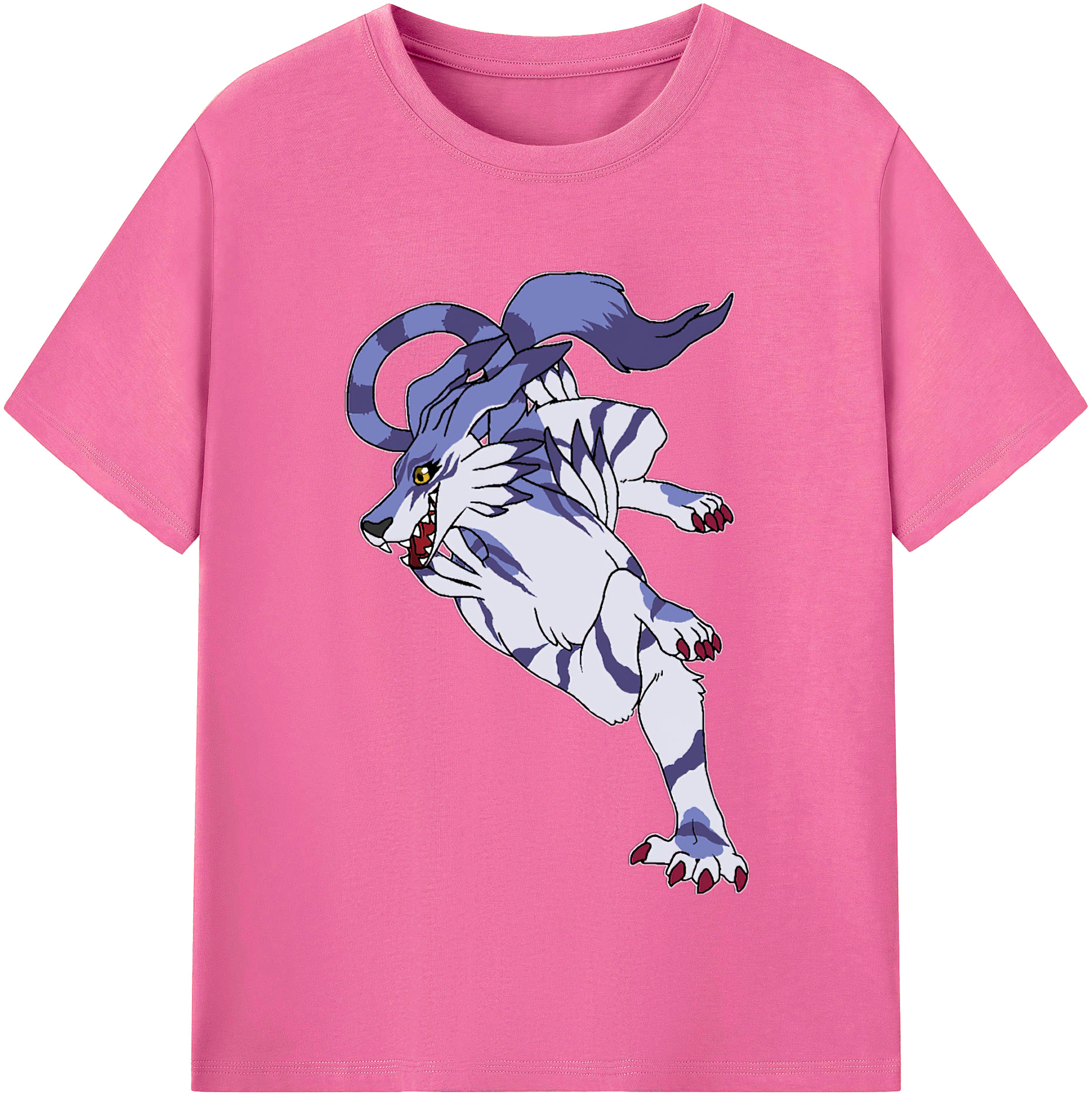 （画像用） Digimon デジタルモンスター/デジモン レディースカジュアルプリントTシャツ（綿100％）